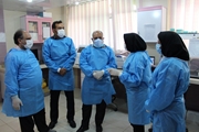 بازدید معاون بهداشت دانشگاه علوم پزشکی شیراز از آزمایشگاه تشخیصی کووید19 مرکز بهداشت شهدای والفجر